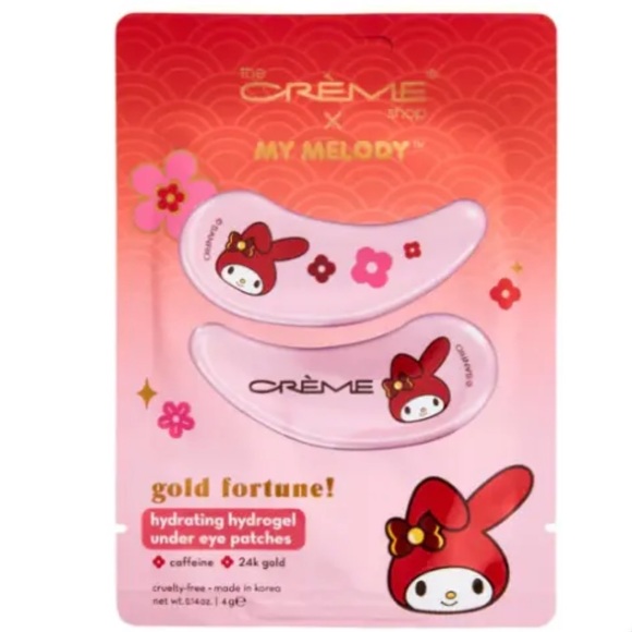 The Creme Shop x My Melody Gold Fortune! Hydrating Hydrogel Under Eye Patches - Picture 1 of 3